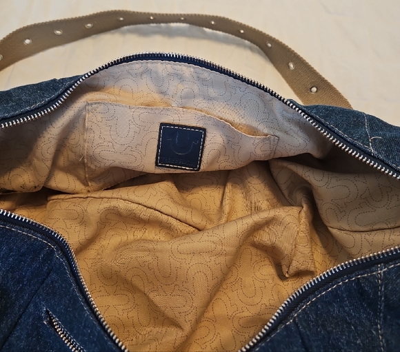 True Religion Blue Denim Crossbody Bag - Picture 11 of 14